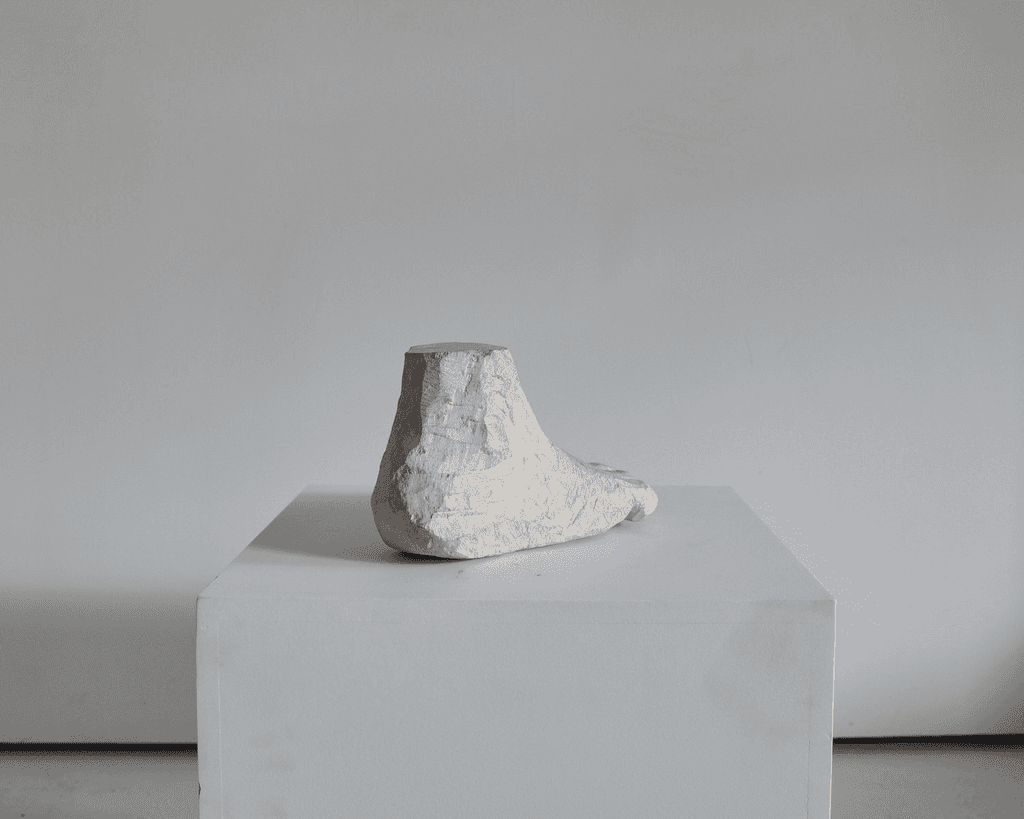 Large Sculptural Carved Stone Foot