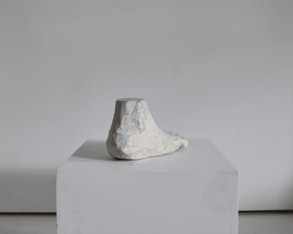 Large Sculptural Carved Stone Foot