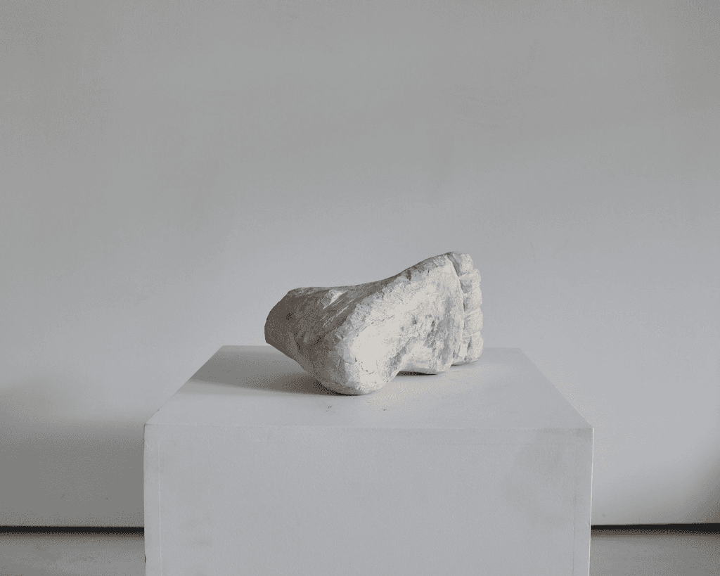 Large Sculptural Carved Stone Foot