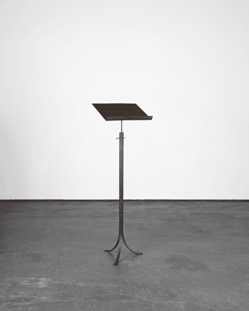 French C.1930s Forged Iron Host/Music Stand