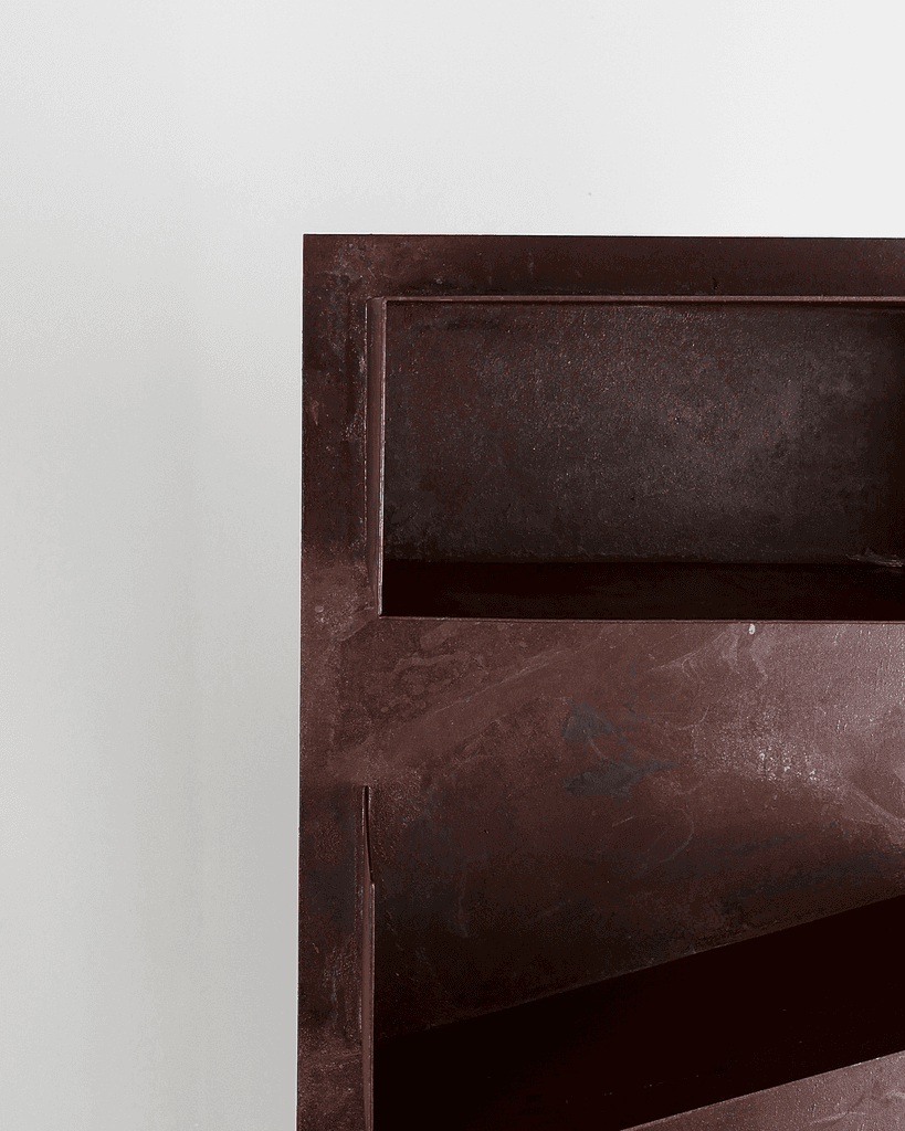 Pair Of Bespoke Artist Made Steel Shelves