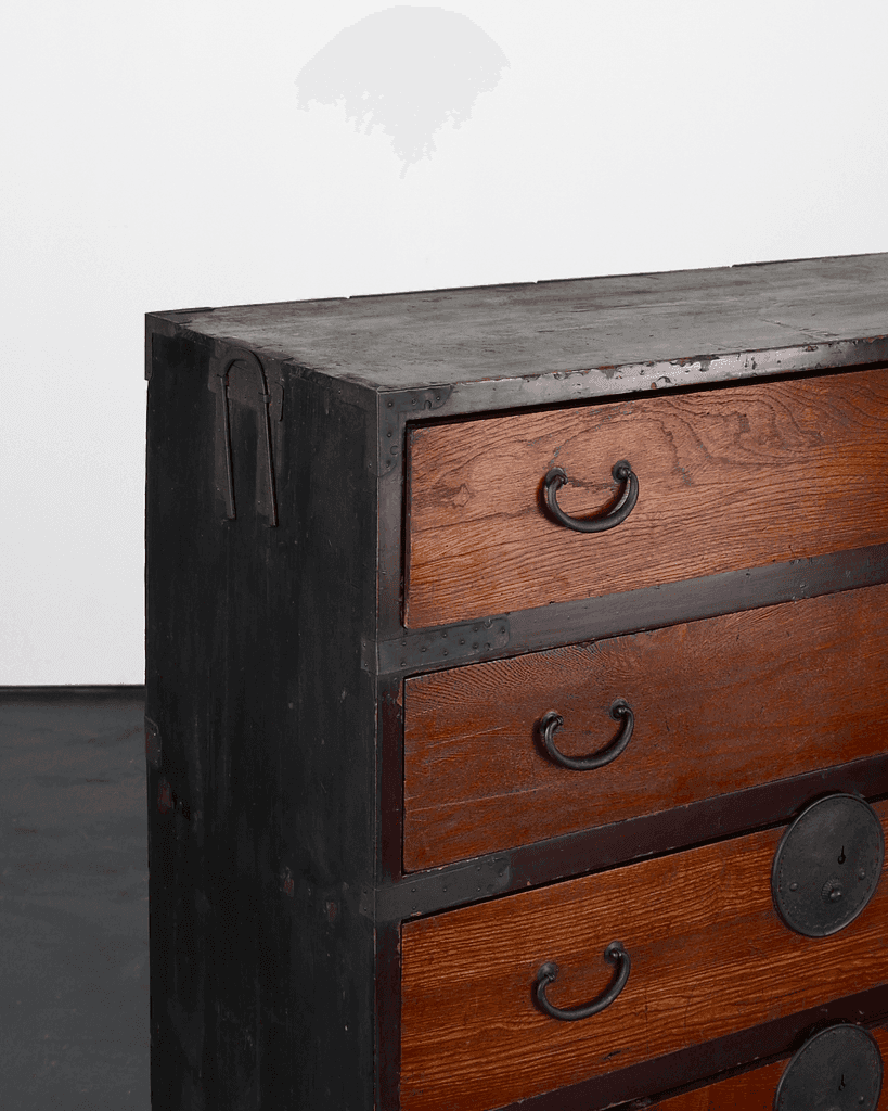 A Large Early 19th C. Late Edo Period Tansu Cabinet/Chest Of Drawers