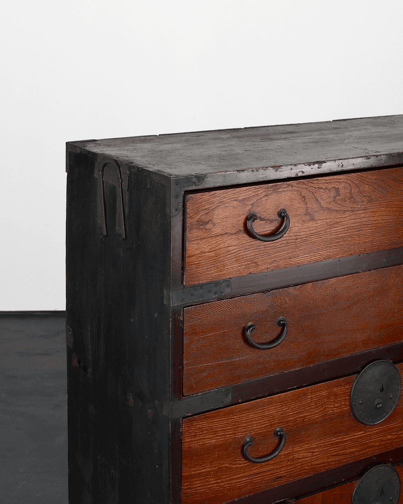A Large Early 19th C. Late Edo Period Tansu Cabinet/Chest Of Drawers