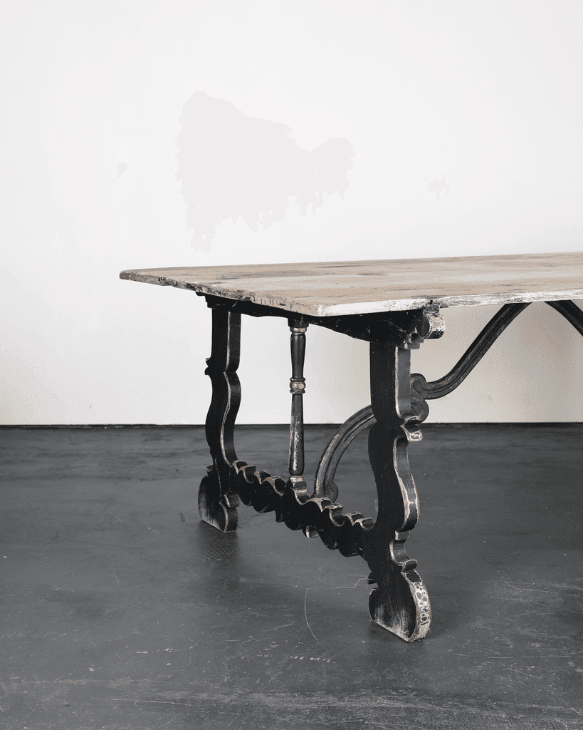 Exceptional XL Walnut Spanish Dinning Table