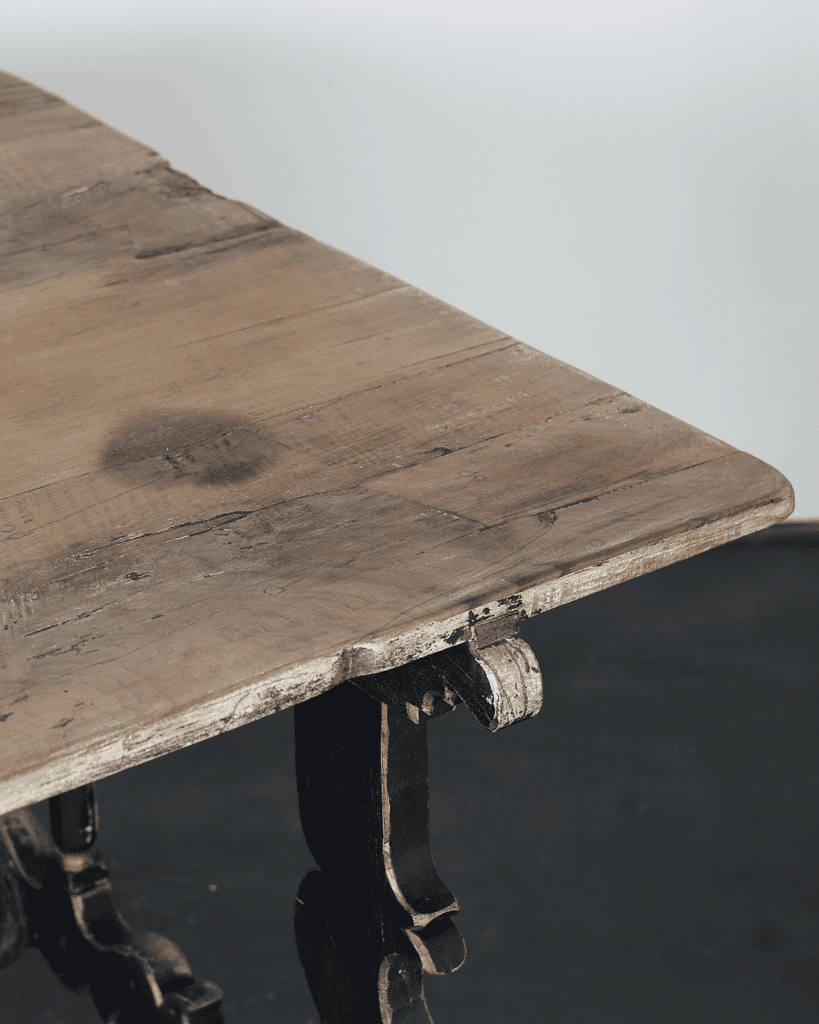 Exceptional XL Walnut Spanish Dinning Table