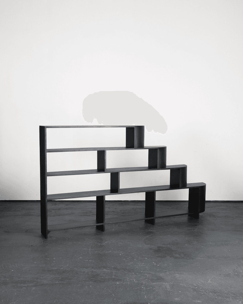 Unique British Modernist/Deco C.1930s Ebonised Shelving System