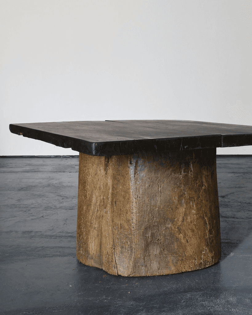 Large Dug Out Japanese Cedar Coffee/Sofa Table (5)
