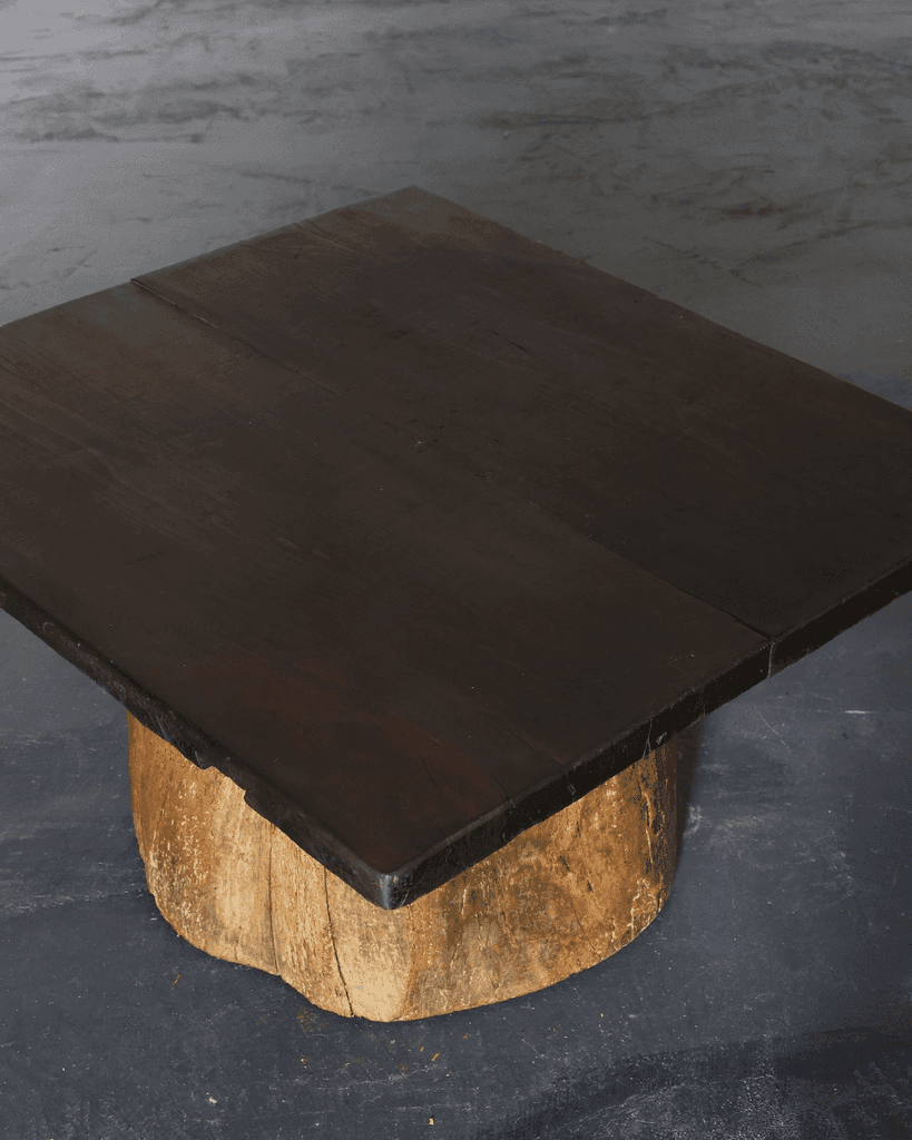 Large Dug Out Japanese Cedar Coffee/Sofa Table (5)