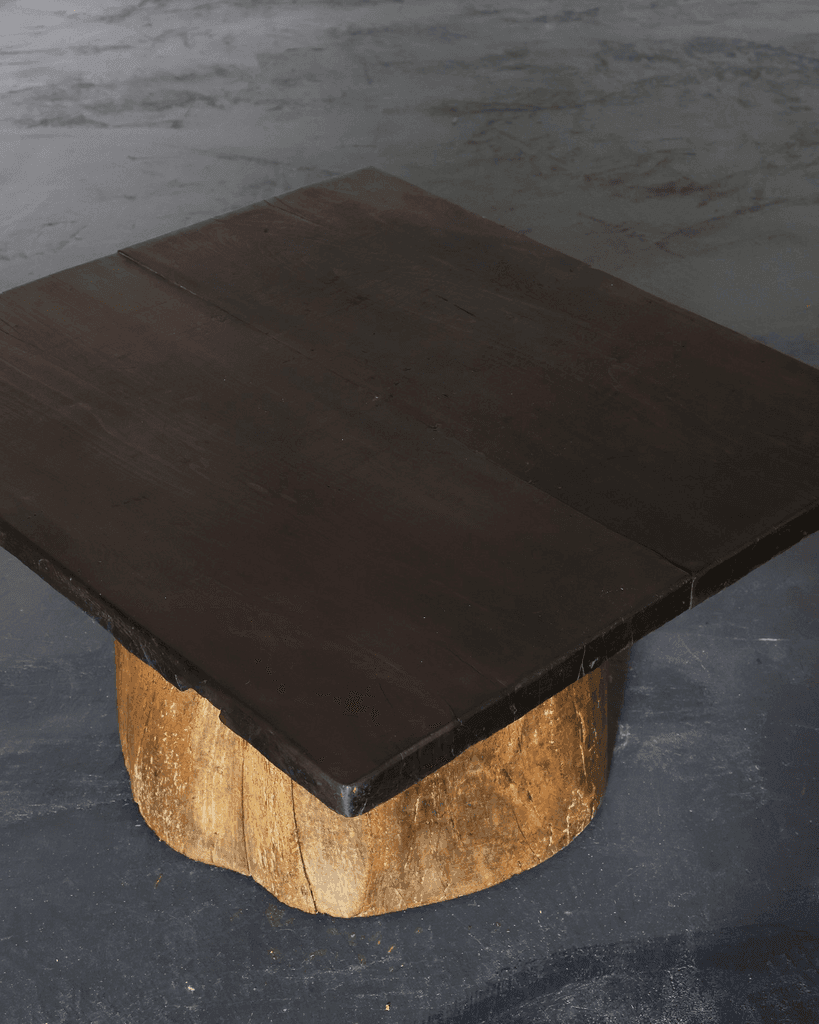 Large Dug Out Japanese Cedar Coffee/Sofa Table (5)