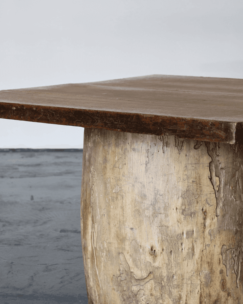 Large Dug Out Japanese Cedar Coffee/Sofa Table (6)