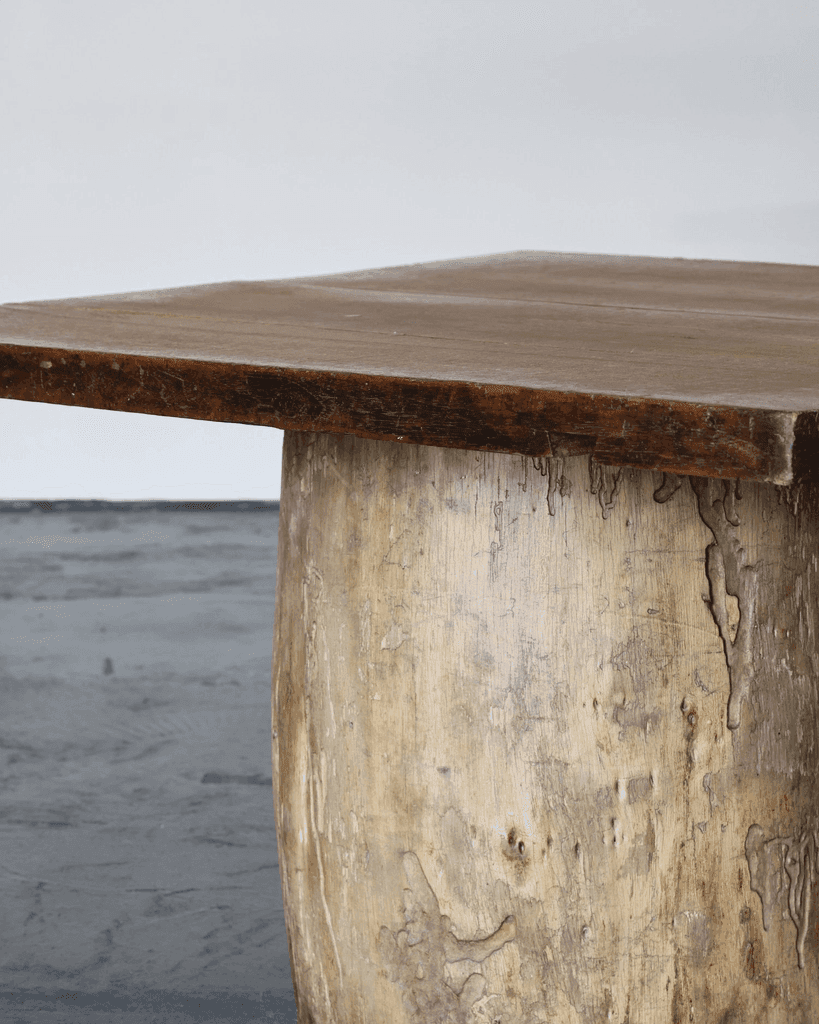 Large Dug Out Japanese Cedar Coffee/Sofa Table (6)