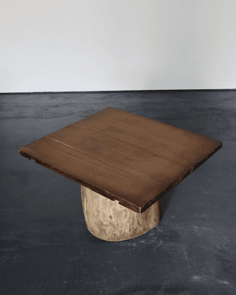Large Dug Out Japanese Cedar Coffee/Sofa Table (6)