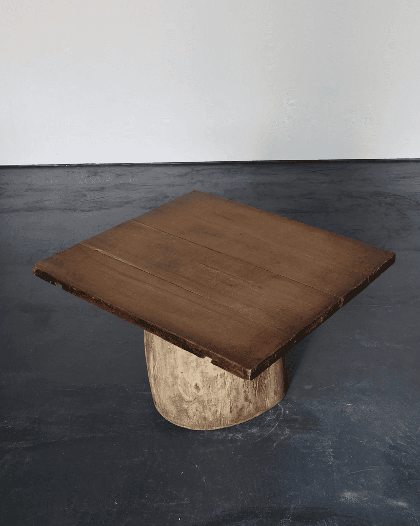 Large Dug Out Japanese Cedar Coffee/Sofa Table (6)