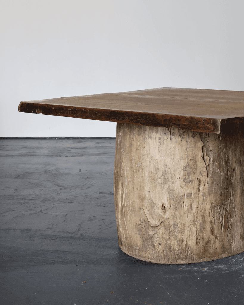 Large Dug Out Japanese Cedar Coffee/Sofa Table (6)