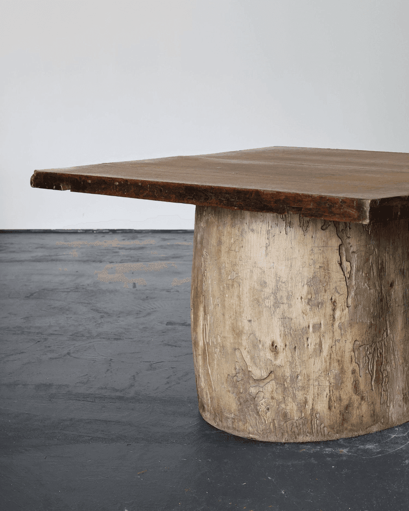 Large Dug Out Japanese Cedar Coffee/Sofa Table (6)