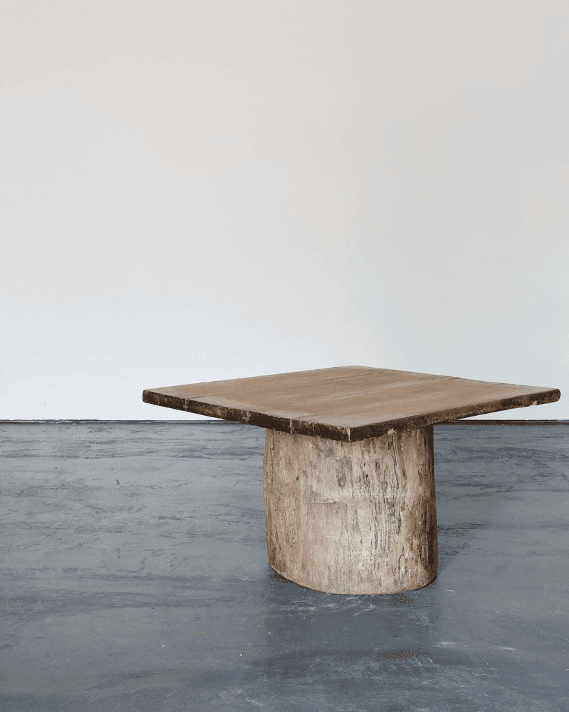 Large Dug Out Japanese Cedar Coffee/Sofa Table (6)