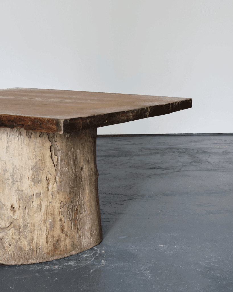 Large Dug Out Japanese Cedar Coffee/Sofa Table (6)