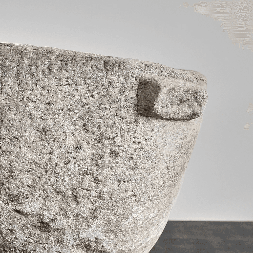 Primitive XXL 16th C. Spanish Marble Mortar