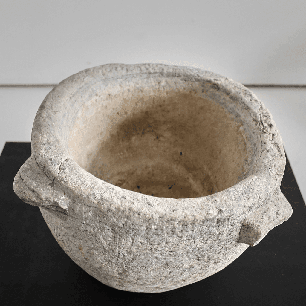 Primitive XXL 16th C. Spanish Marble Mortar