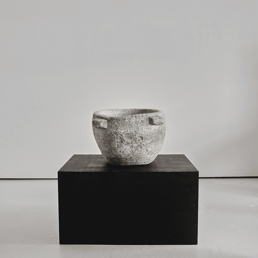 Primitive XXL 16th C. Spanish Marble Mortar