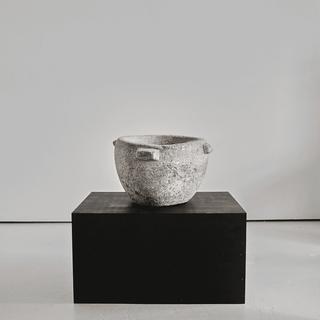 Primitive XXL 16th C. Spanish Marble Mortar