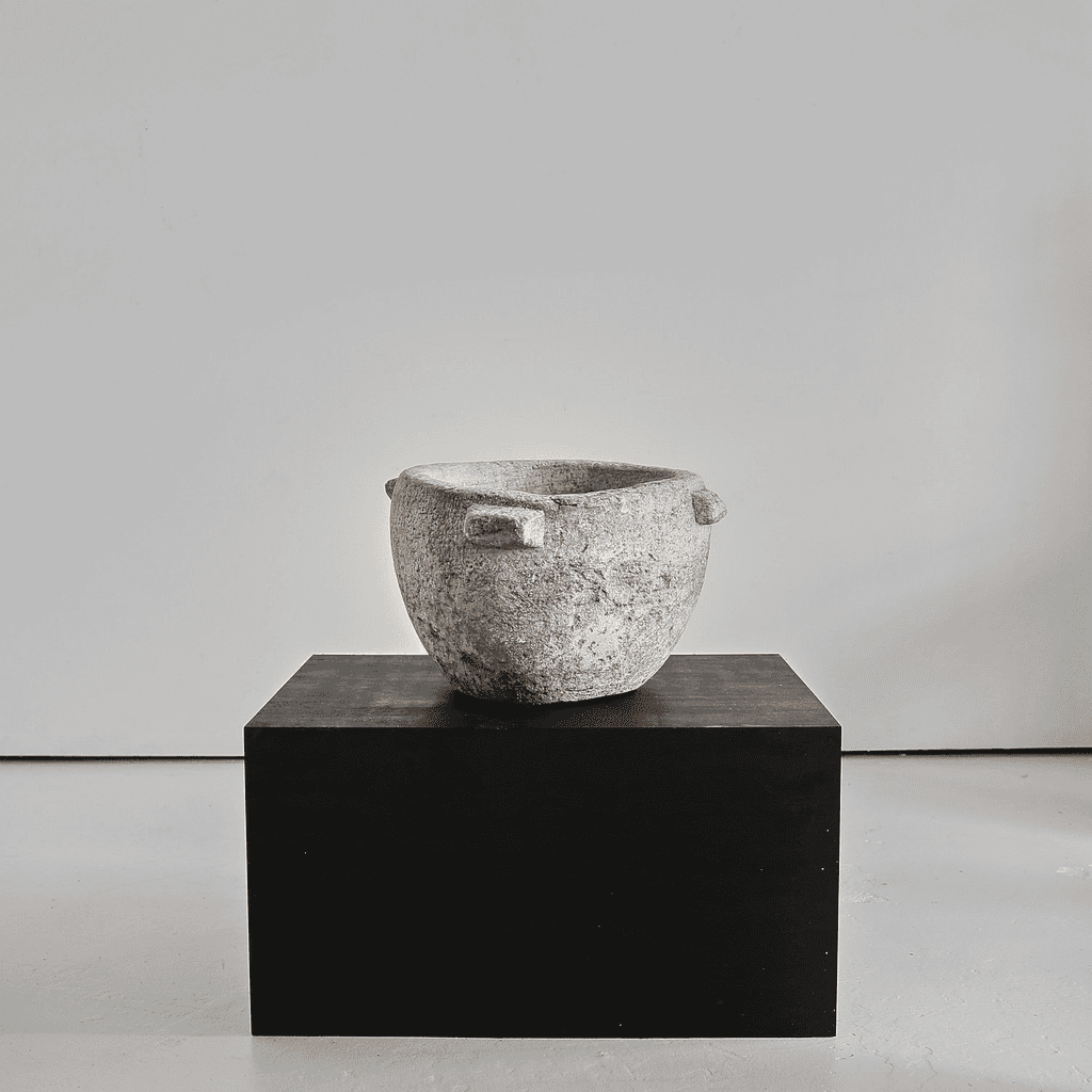 Primitive XXL 16th C. Spanish Marble Mortar