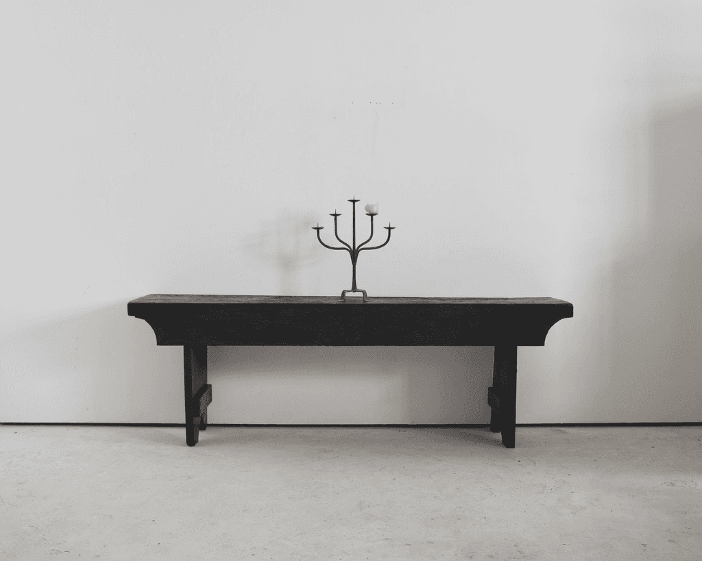 Early 19Th C. Catalan Charred Chestnut Console Table