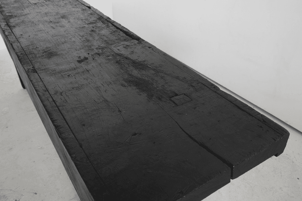 Early 19Th C. Catalan Charred Chestnut Console Table
