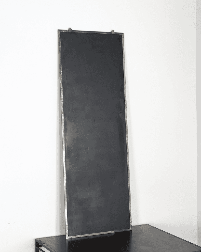 Parisian C.1920s Nickel Plated Brass Outfitters Mirror