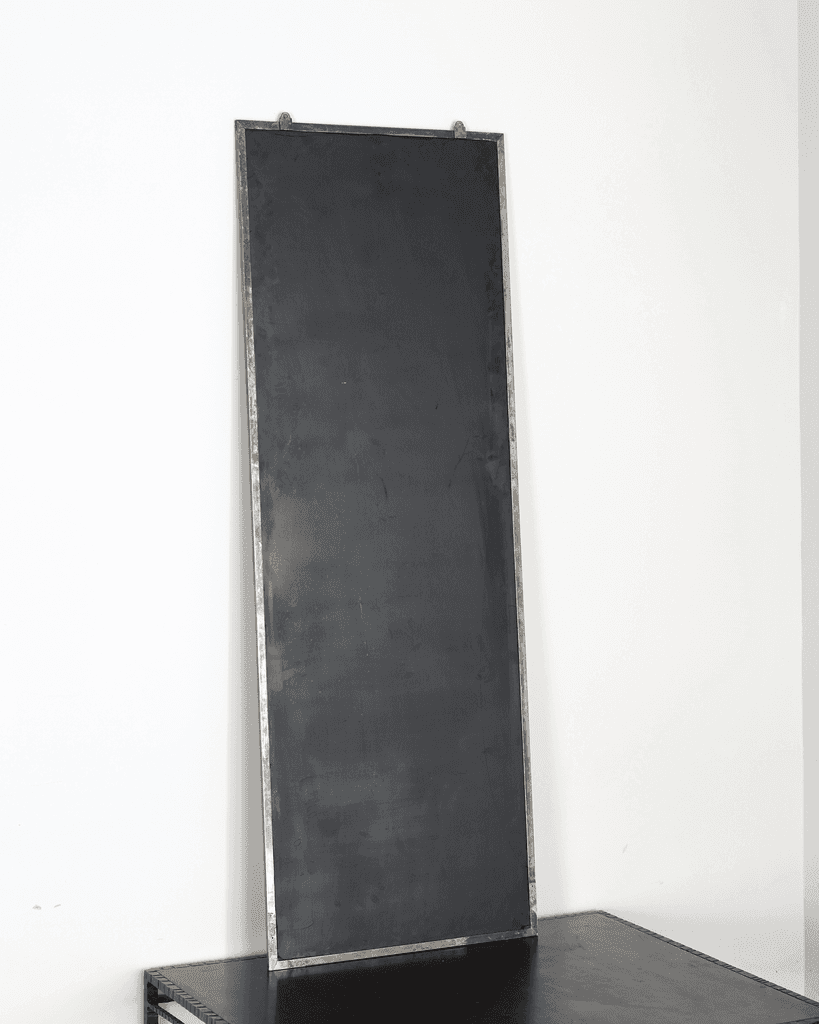 Parisian C.1920s Nickel Plated Brass Outfitters Mirror