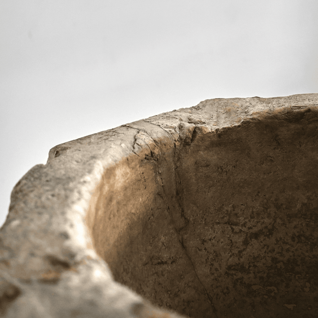 Monumental 17th C. Venetian Carved Stone Mortar