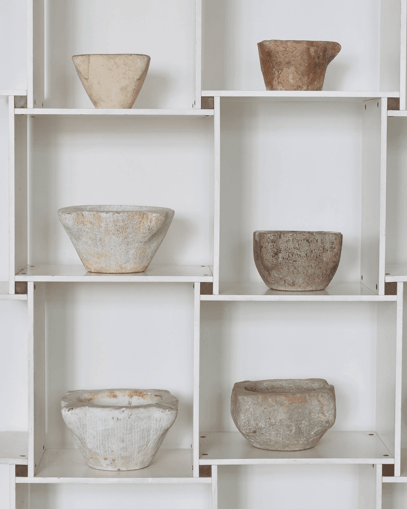 Collection Of 28 Carved Marble & Stone Mortars From Catalonia & Spain