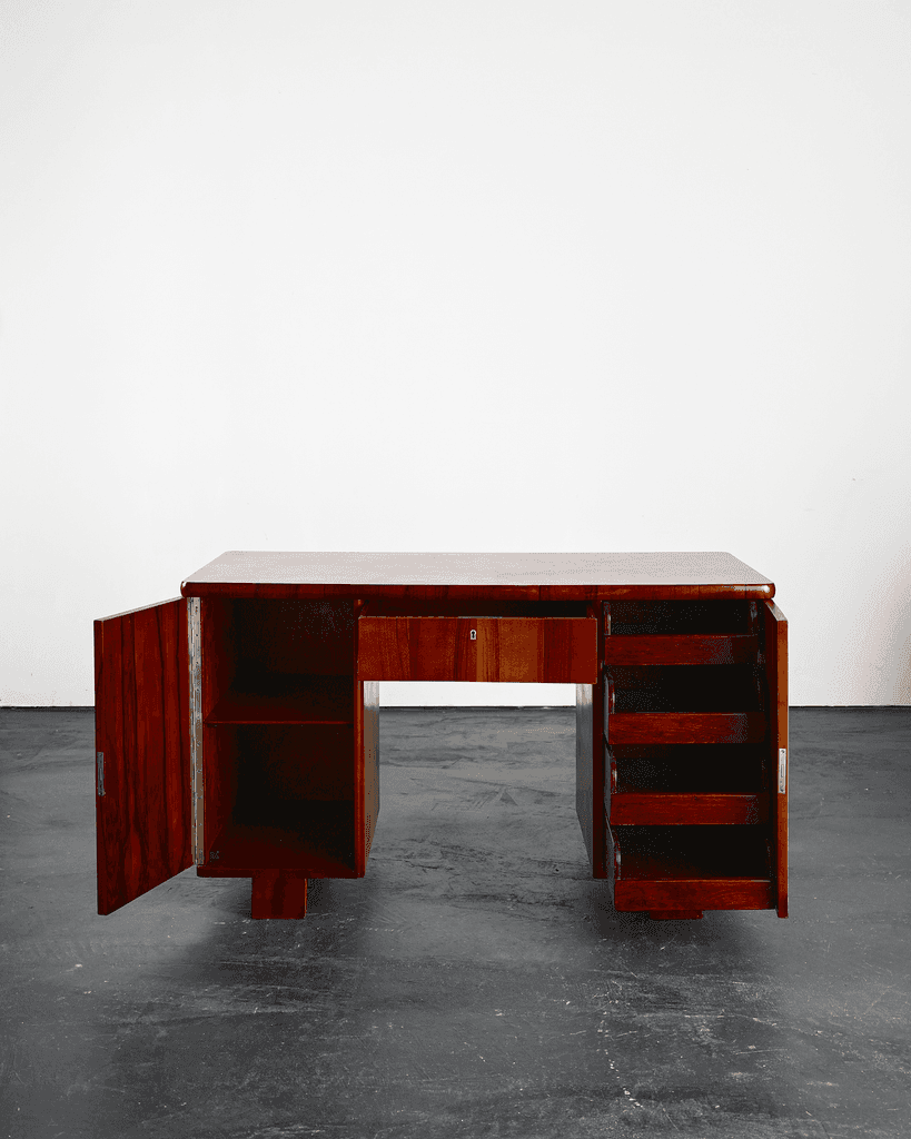 Modernist Weimar Walnut Desk