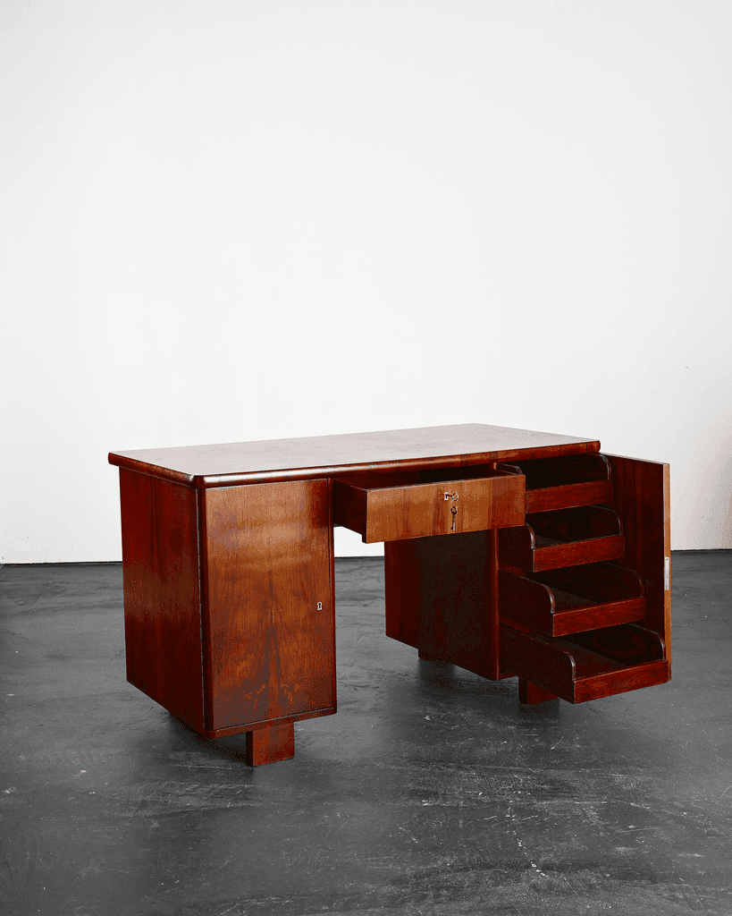 Modernist Weimar Walnut Desk