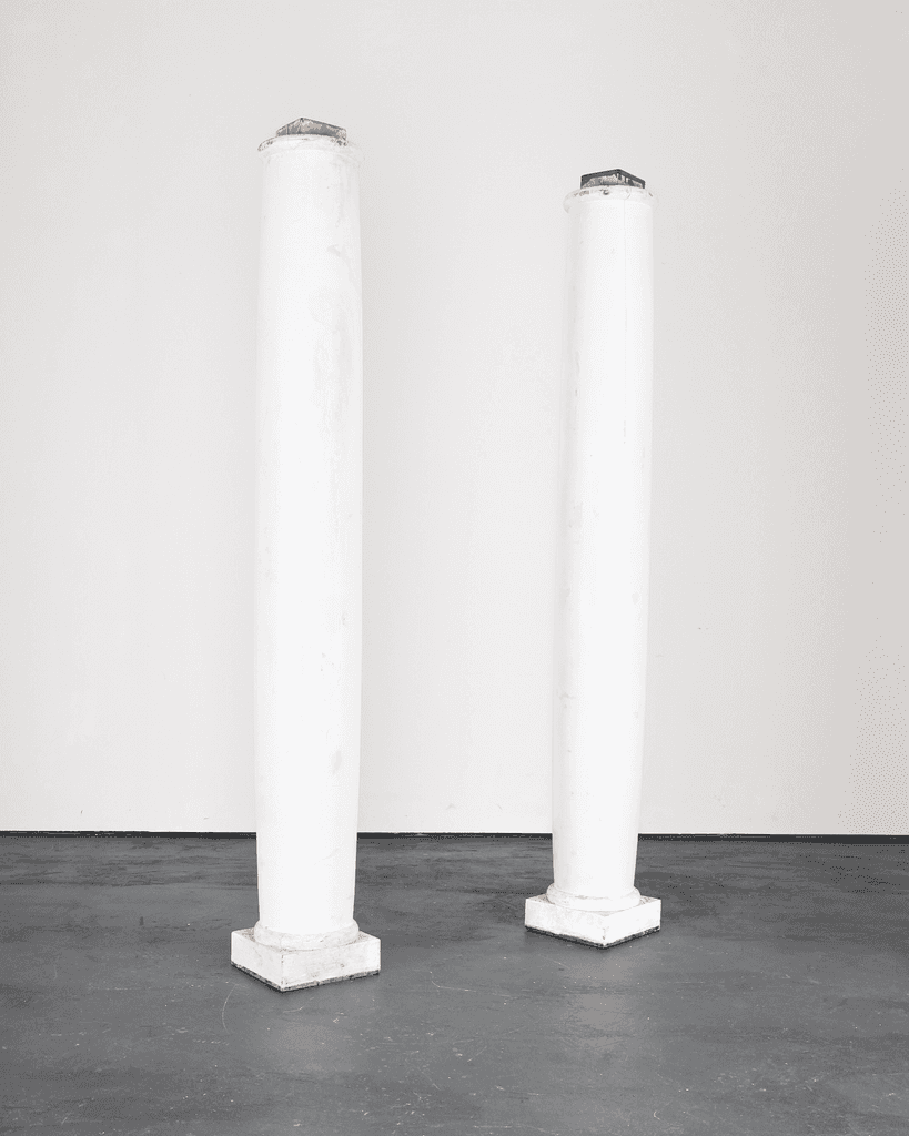 Pair Of Solid Pine Portuguese Columns