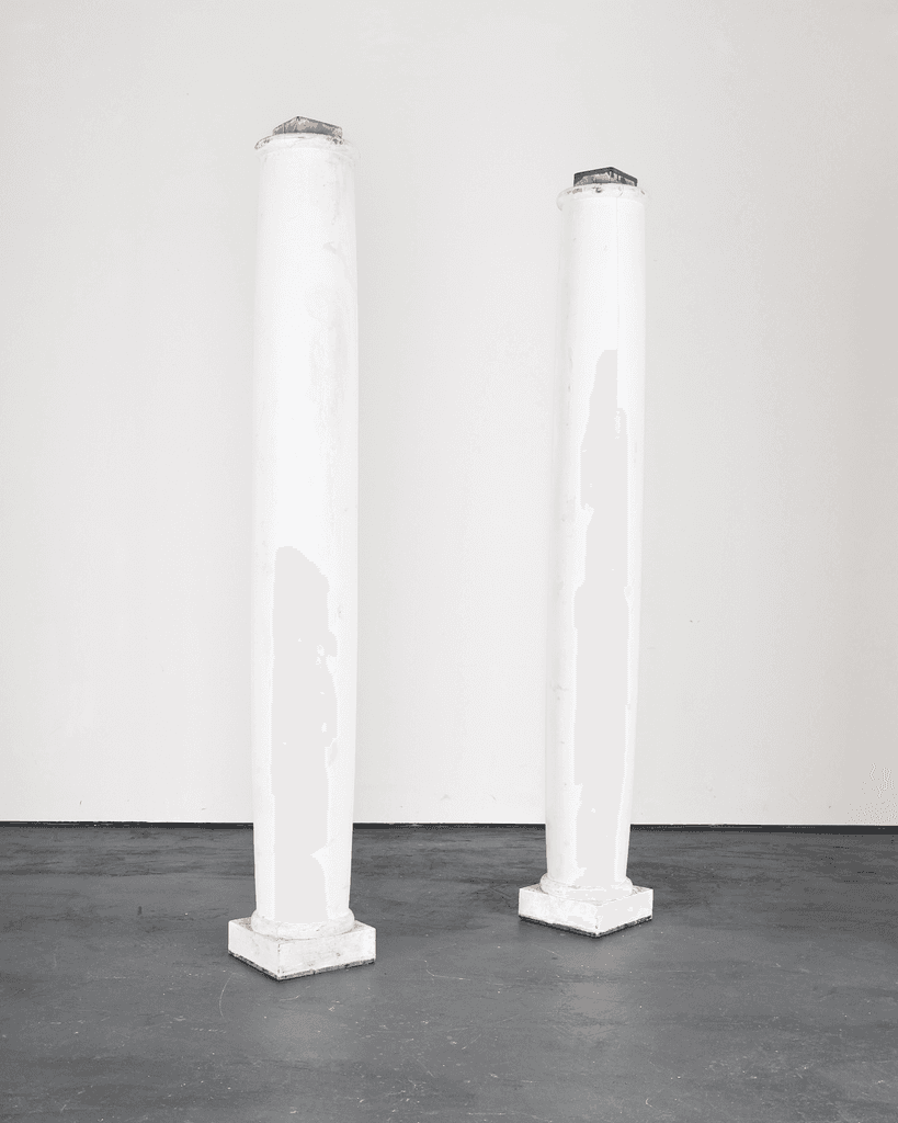 Pair Of Solid Pine Portuguese Columns