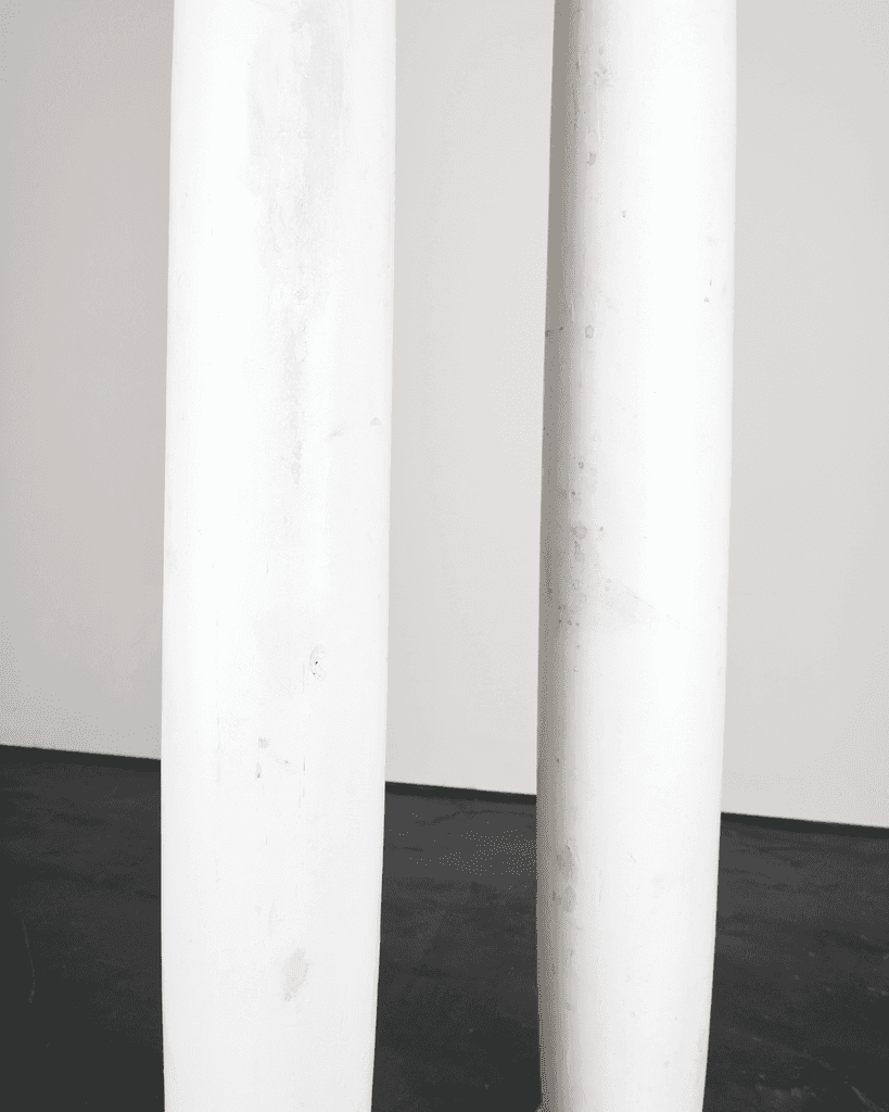 Pair Of Solid Pine Portuguese Columns