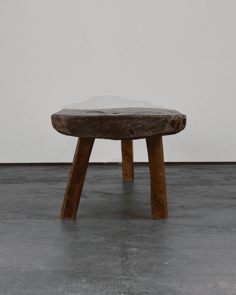 Primitive 19th C. Catalan Elm Coffee/Low Table