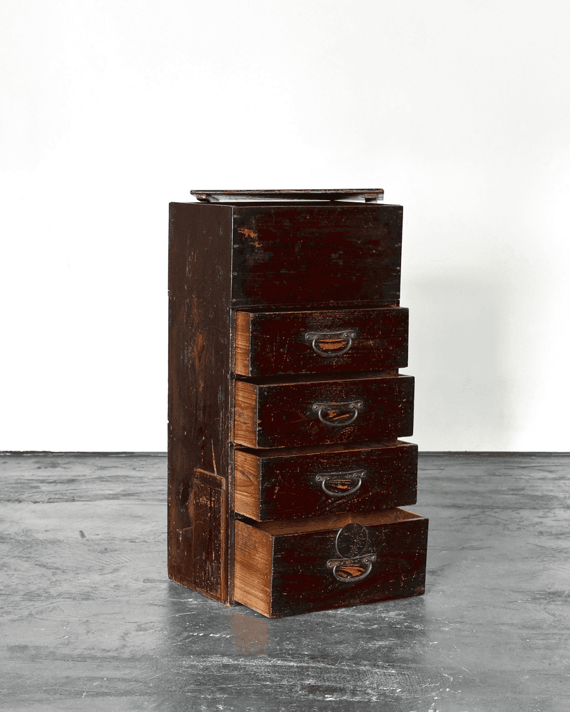 Unusual Tall Meiji Period Japanese Tansu