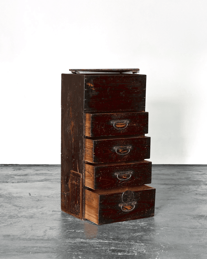 Unusual Tall Meiji Period Japanese Tansu