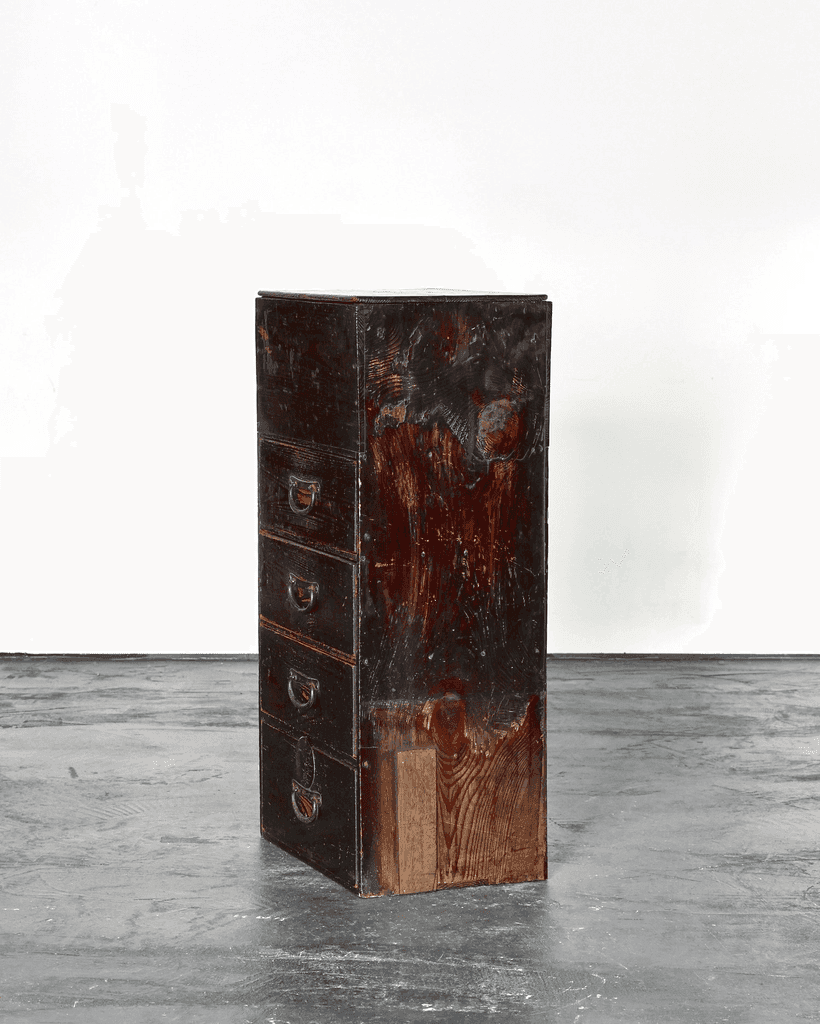 Unusual Tall Meiji Period Japanese Tansu