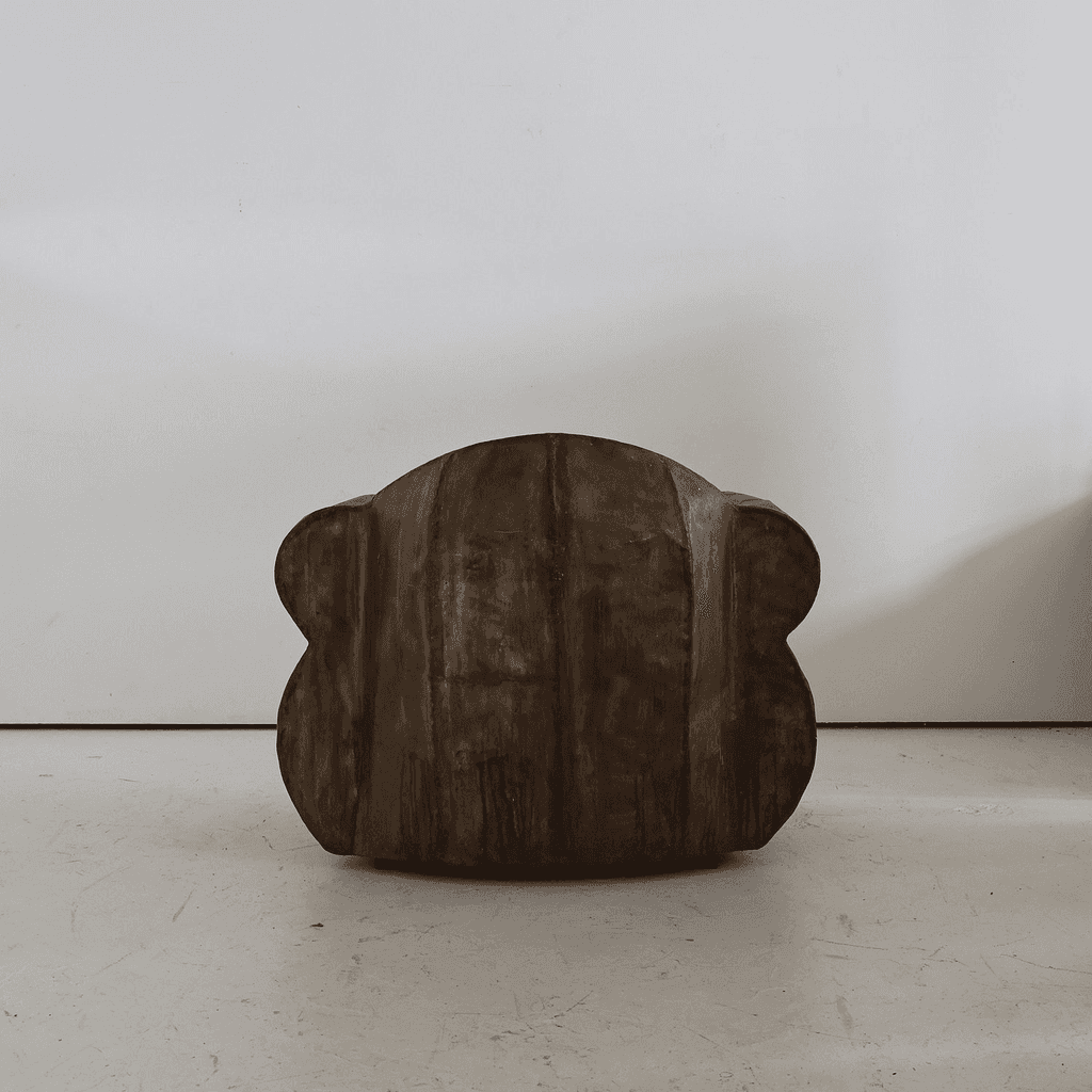 Sculptural 1970s Oversized Metal Club Chair