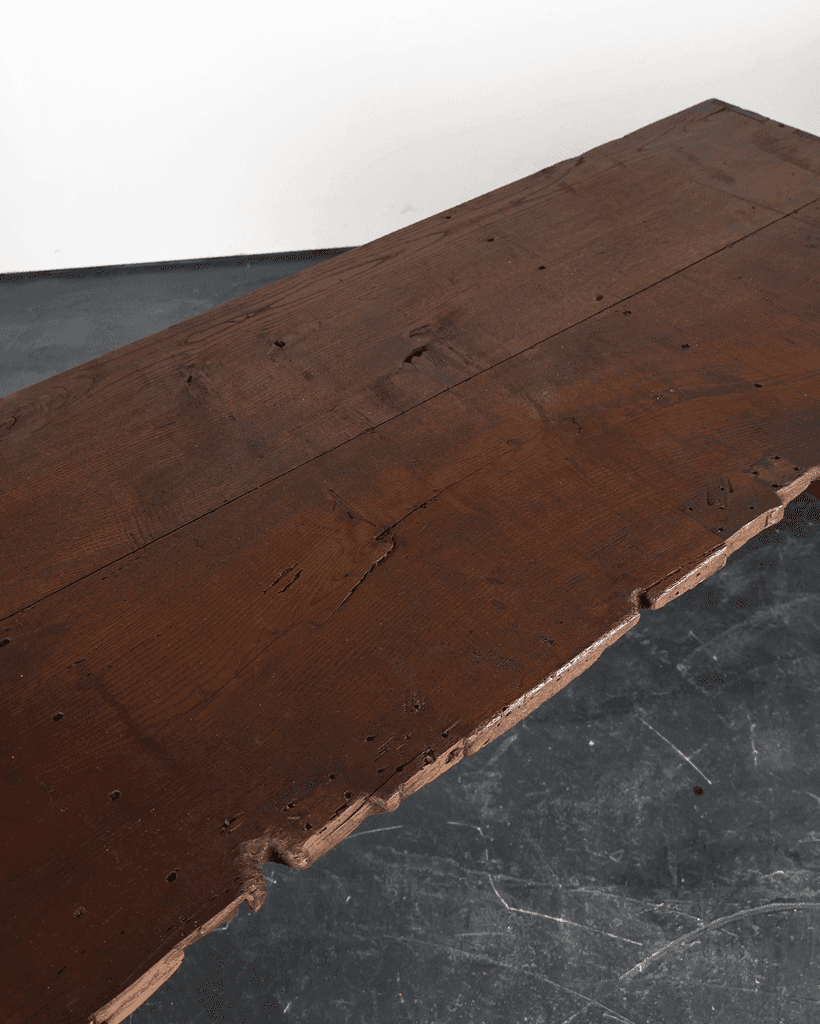 XL Primitive Dinning/Centre Table In 18th C. Portuguese Chestnut