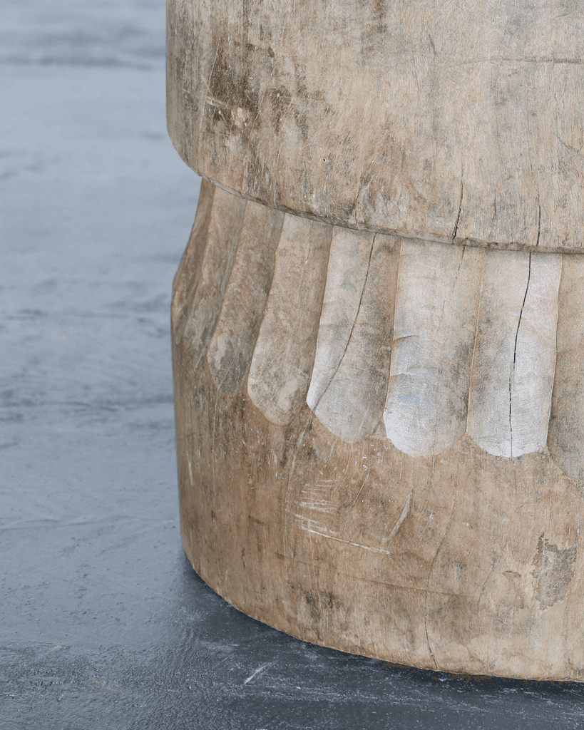 Large Dug Out Japanese Cedar Coffee/Sofa Table (3)