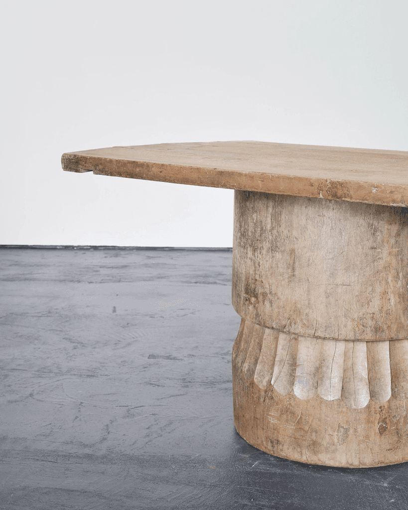 Large Dug Out Japanese Cedar Coffee/Sofa Table (3)
