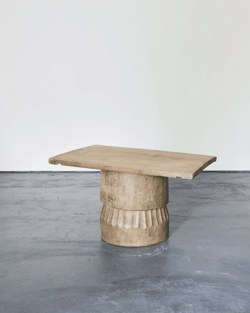 Large Dug Out Japanese Cedar Coffee/Sofa Table (3)