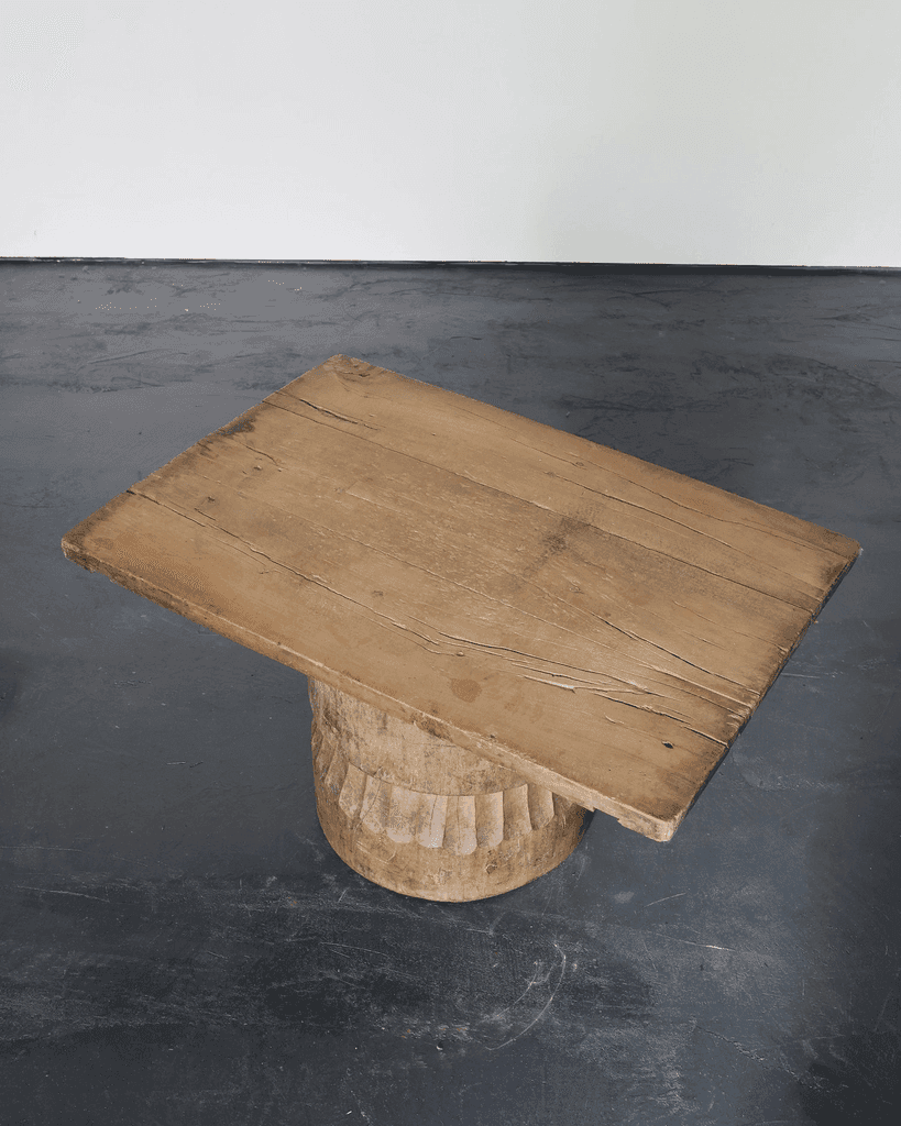 Large Dug Out Japanese Cedar Coffee/Sofa Table (3)