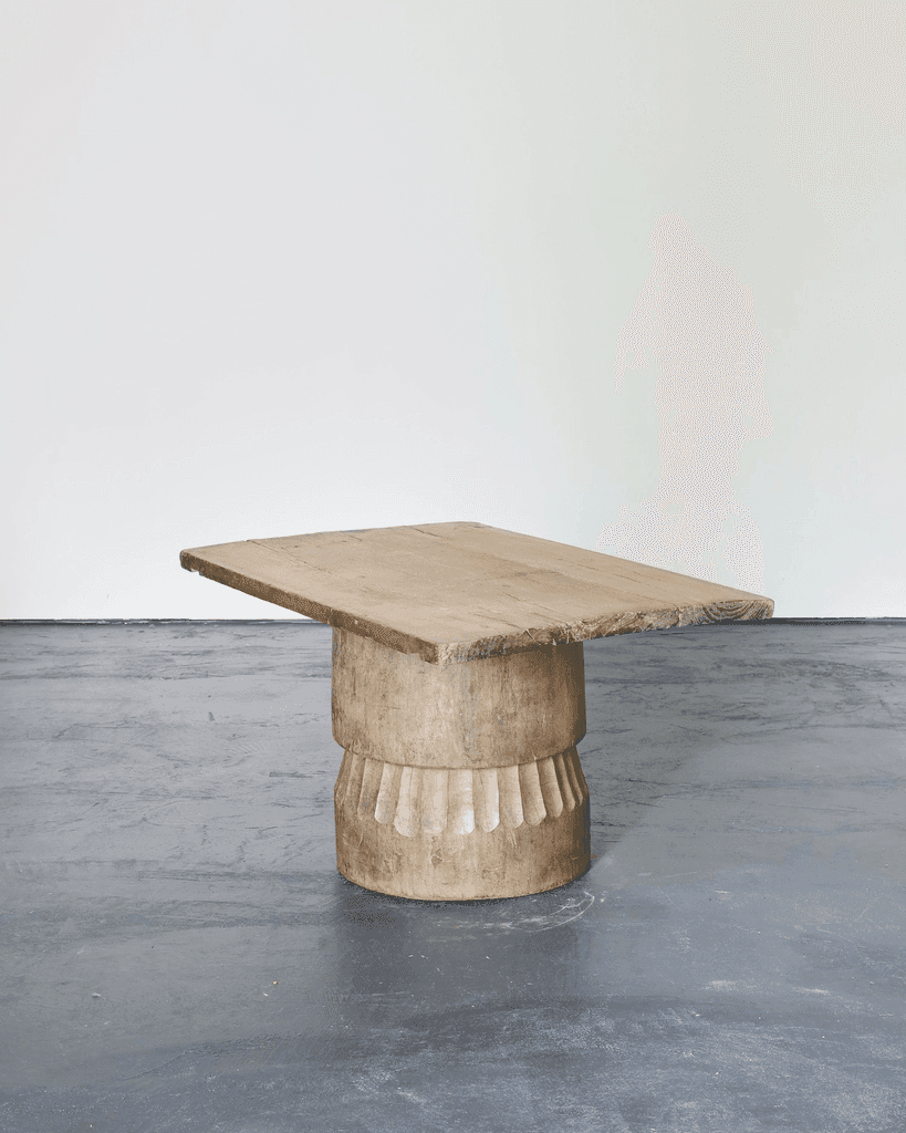 Large Dug Out Japanese Cedar Coffee/Sofa Table (3)