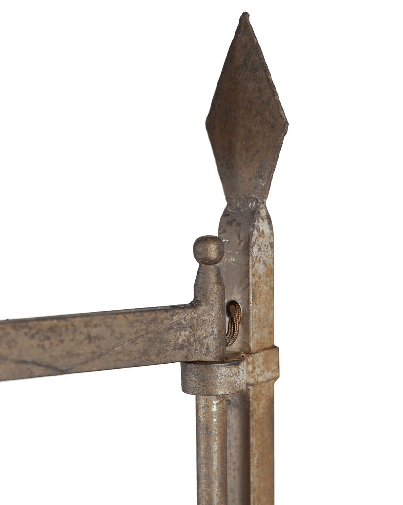 Pair Of C.1960s Spanish Forged Iron Swing Arm Floor Lamps