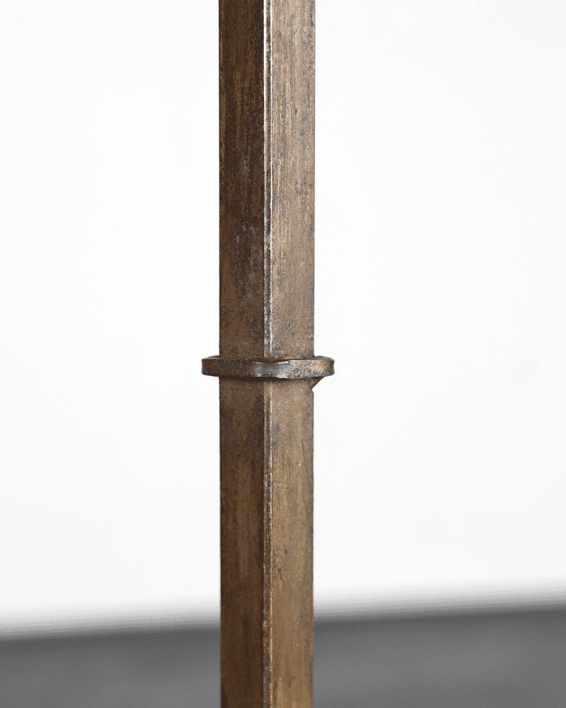 Pair Of C.1960s Spanish Forged Iron Swing Arm Floor Lamps